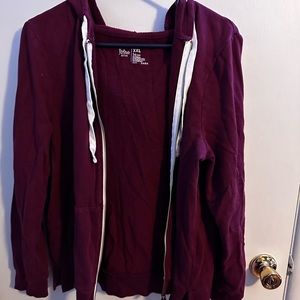 Maroon zip up